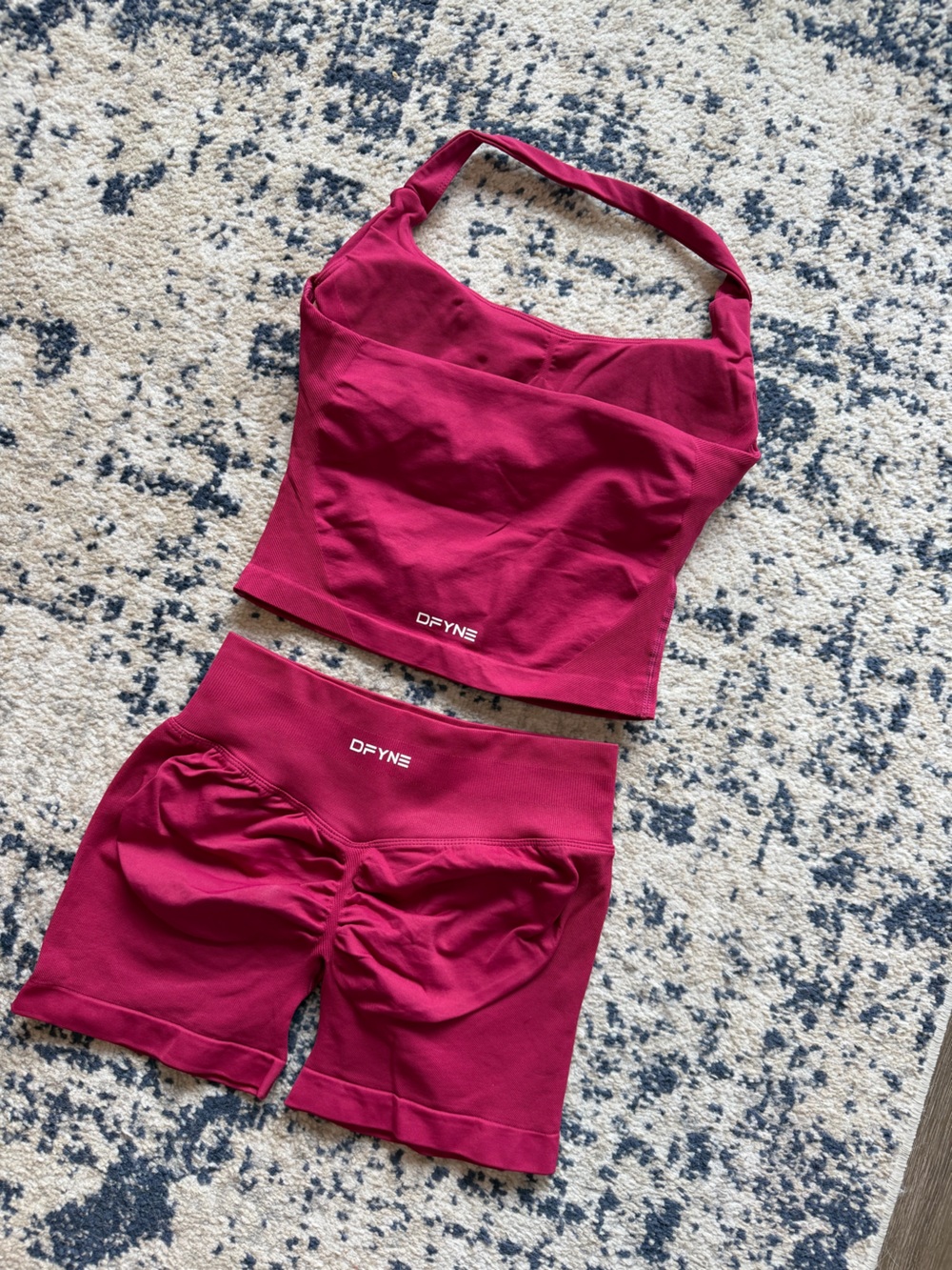 BNWT DFYNE BERRY Active halter tank and Shorts